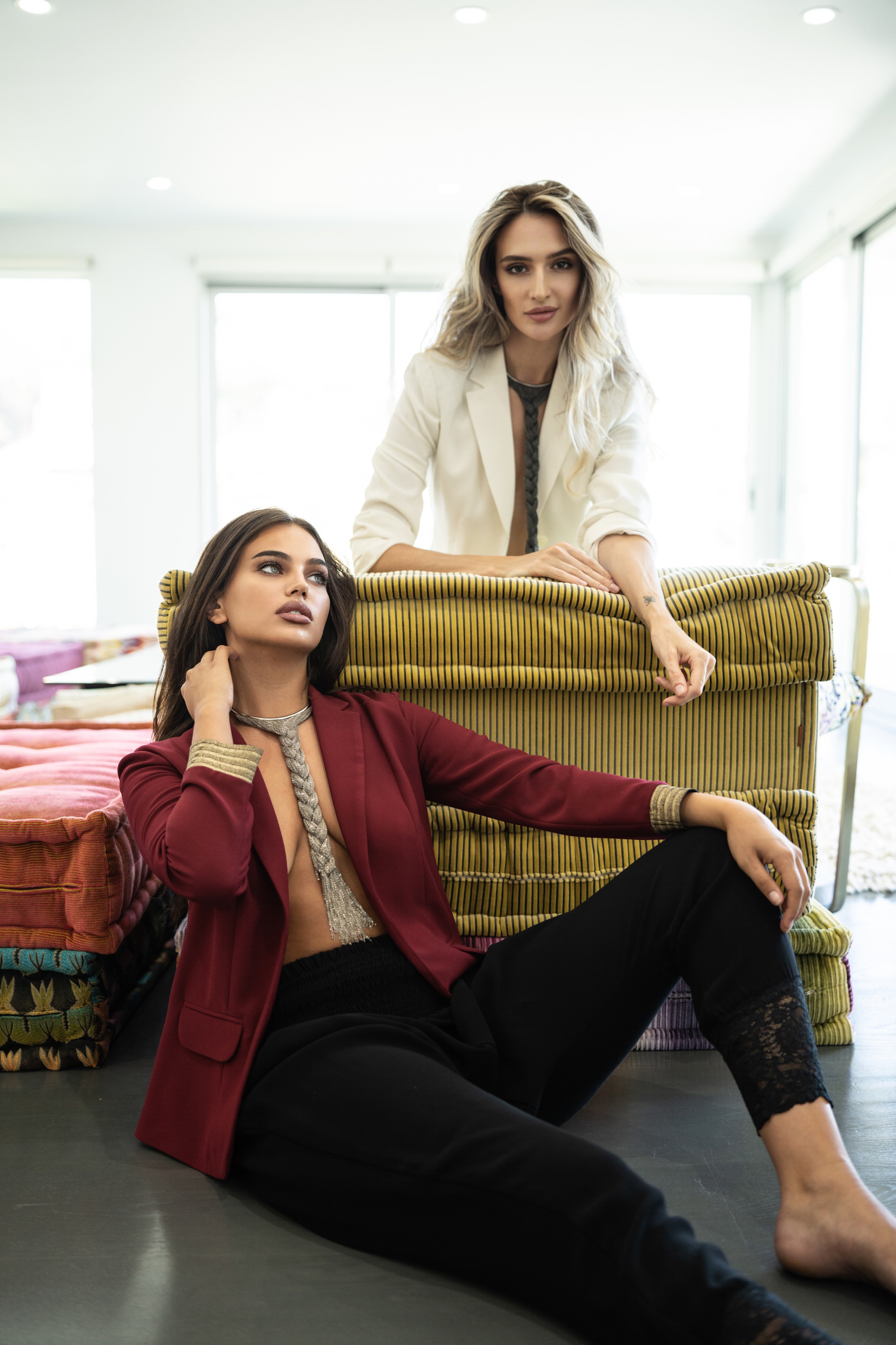 Flow Fringe Bib Necklace