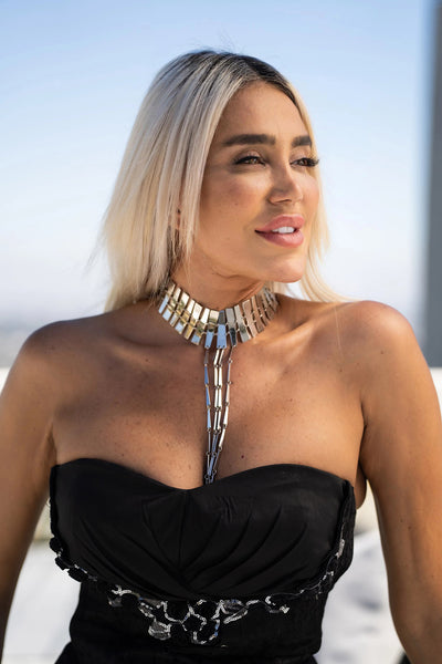 Statement Bar Chain Necklace