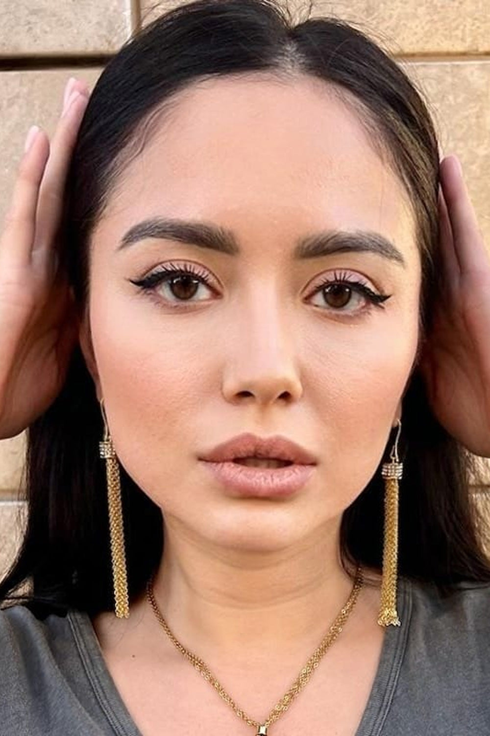 Sweet Chain Tassel Earrings