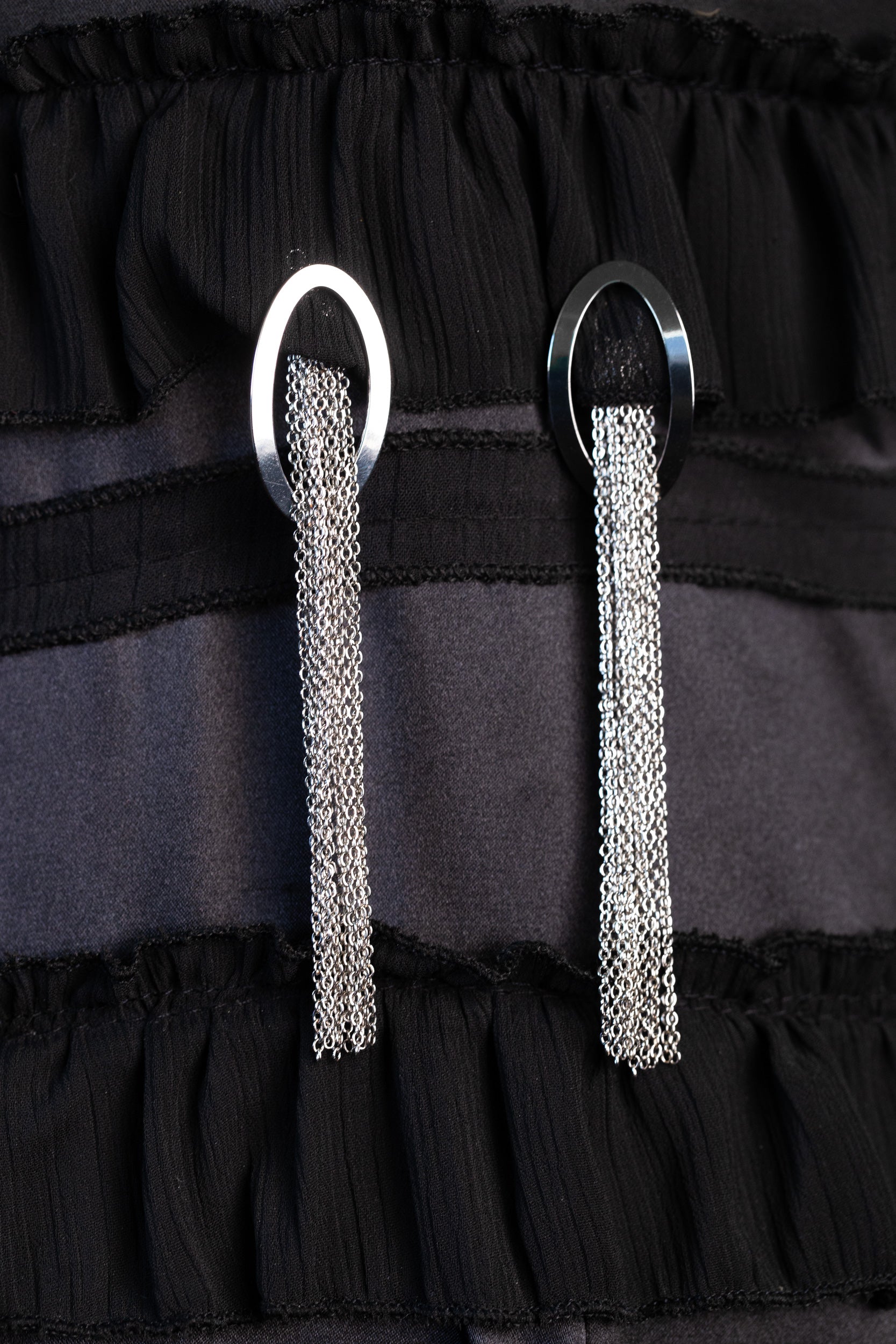Sparkling Chain Chandelier Earrings